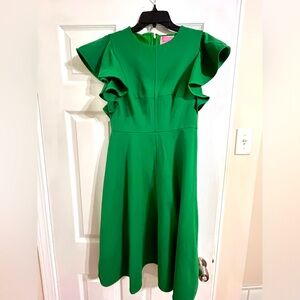 Ponte Flutter-sleeve Dress